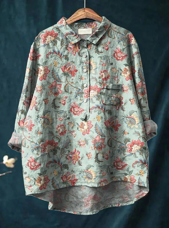 ELINDA | CLASSIC FLORAL BLOUSE