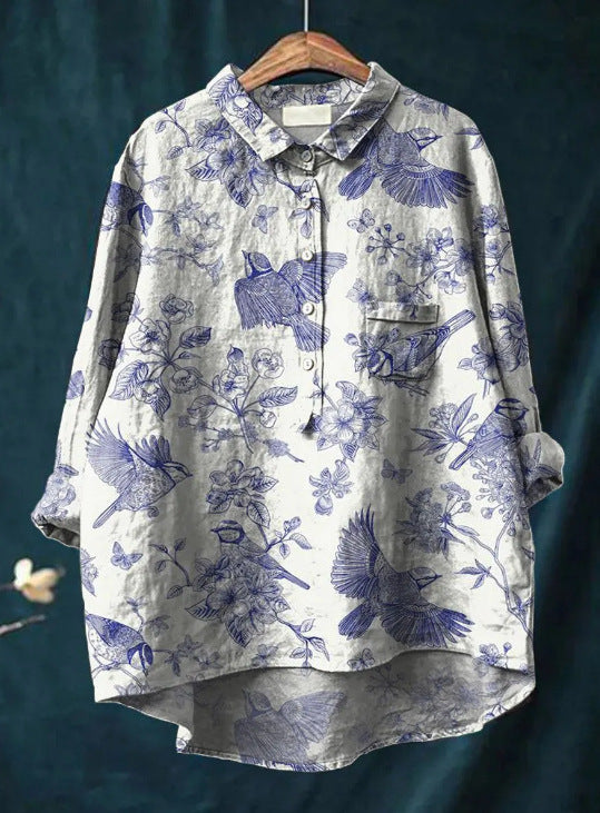 ELINDA | CLASSIC FLORAL BLOUSE