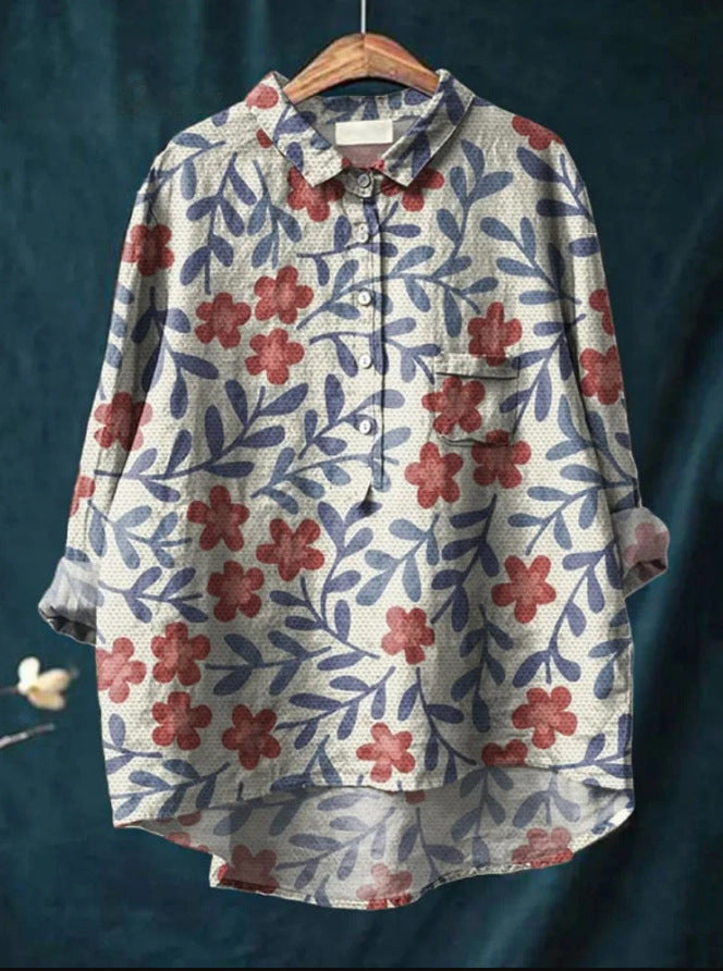 ELINDA | CLASSIC FLORAL BLOUSE