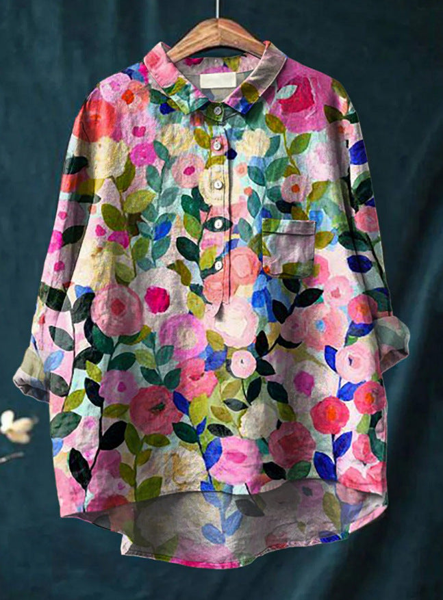 ELINDA | CLASSIC FLORAL BLOUSE