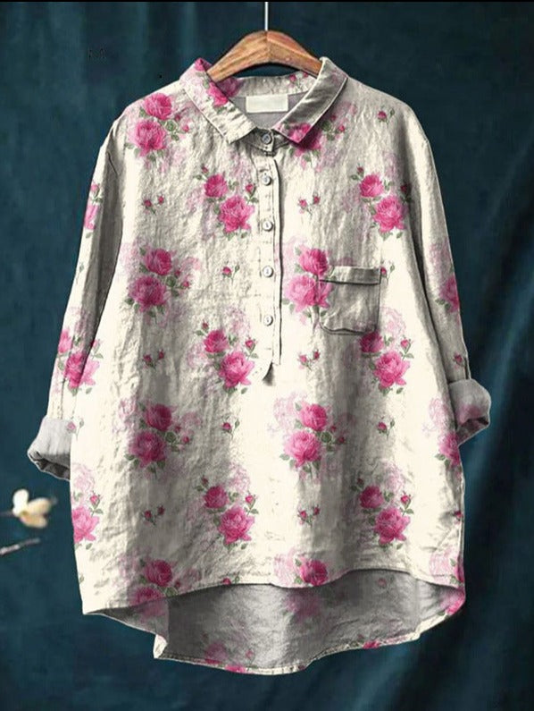 ELINDA | CLASSIC FLORAL BLOUSE