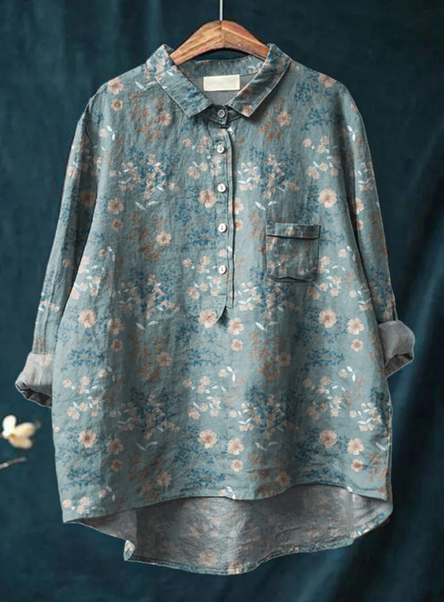 ELINDA | CLASSIC FLORAL BLOUSE