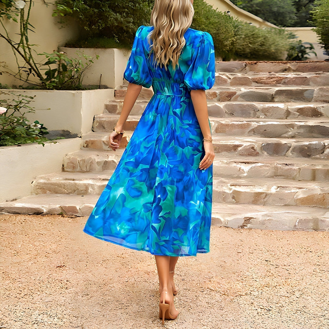 SERENE | ELEGANT V-NECK DRESS