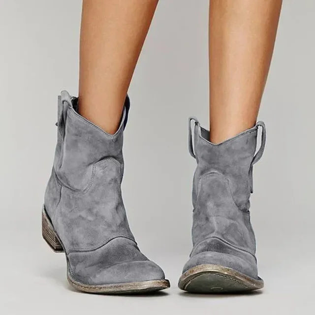 DESTINY | VINTAGE COWBOY ANKLE BOOTS