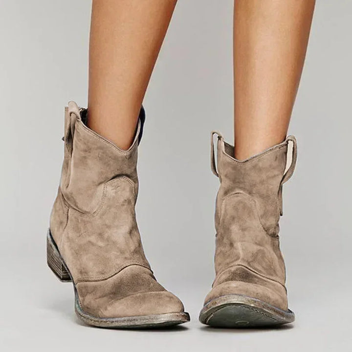 DESTINY | VINTAGE COWBOY ANKLE BOOTS