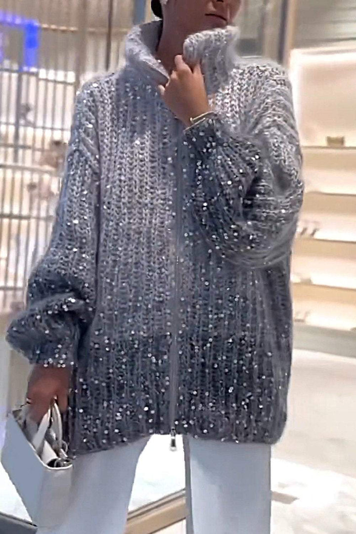 BRIENNE | COSY CARDIGAN WITH GLITTERS