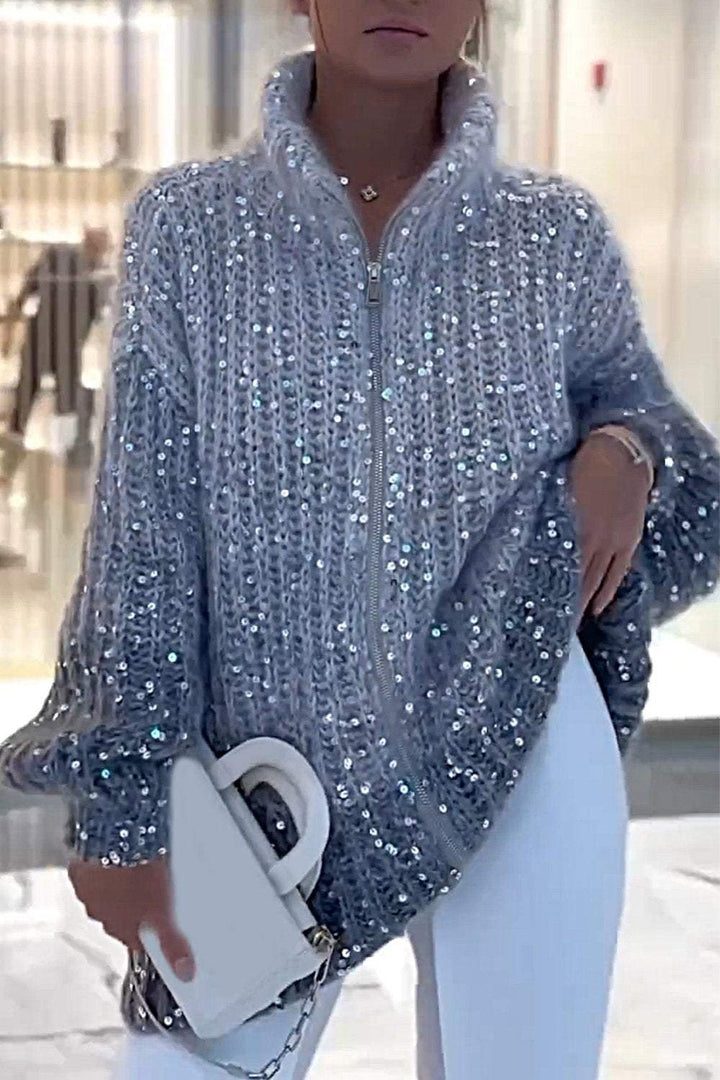BRIENNE | COSY CARDIGAN WITH GLITTERS