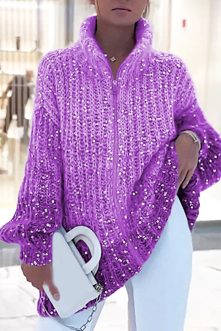 BRIENNE | COSY CARDIGAN WITH GLITTERS